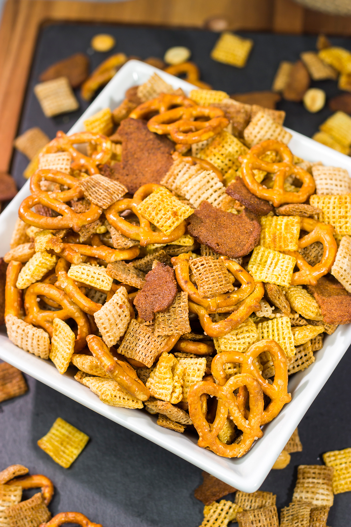 Smoked Chex Mix is a unique and tasty snack! It's smoky, crunchy and delicious - perfect for watching football games or just hanging out with friends.
