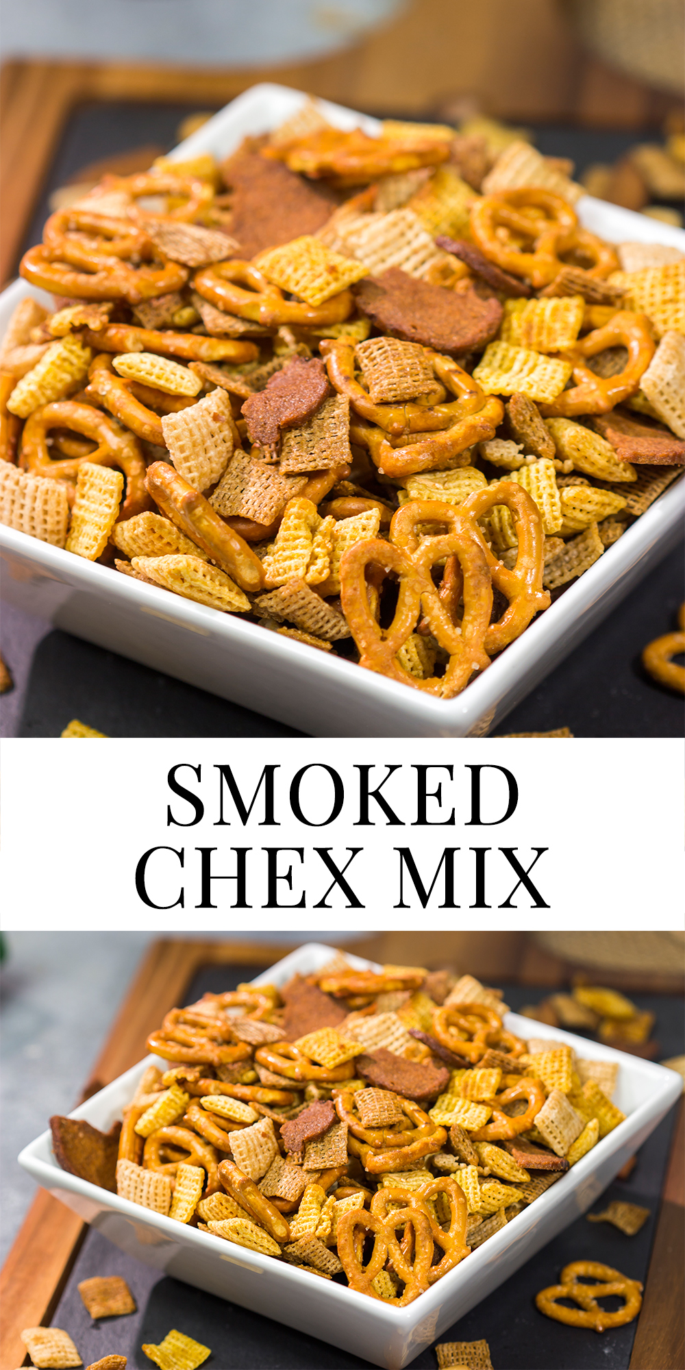Smoked Chex Mix is a unique and tasty snack! It's smoky, crunchy and delicious - perfect for watching football games or just hanging out with friends.
