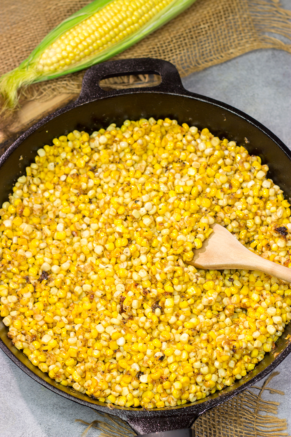 This Southern Fried Corn recipe is an easy and delicious side dish. It's the perfect recipe for summer when fresh sweet corn is in season!
