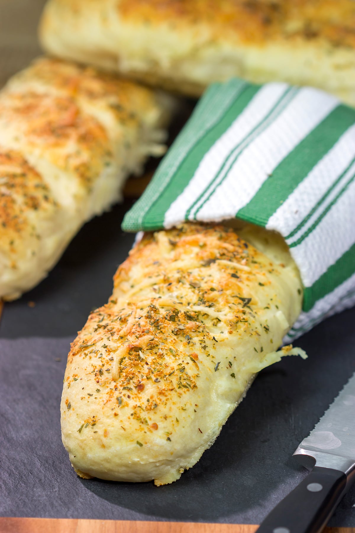 Say goodbye to boring sandwich bread! This Copycat Subway Italian Herb & Cheese Bread is soft, tender and packed with flavor. Bake up some loaves today!