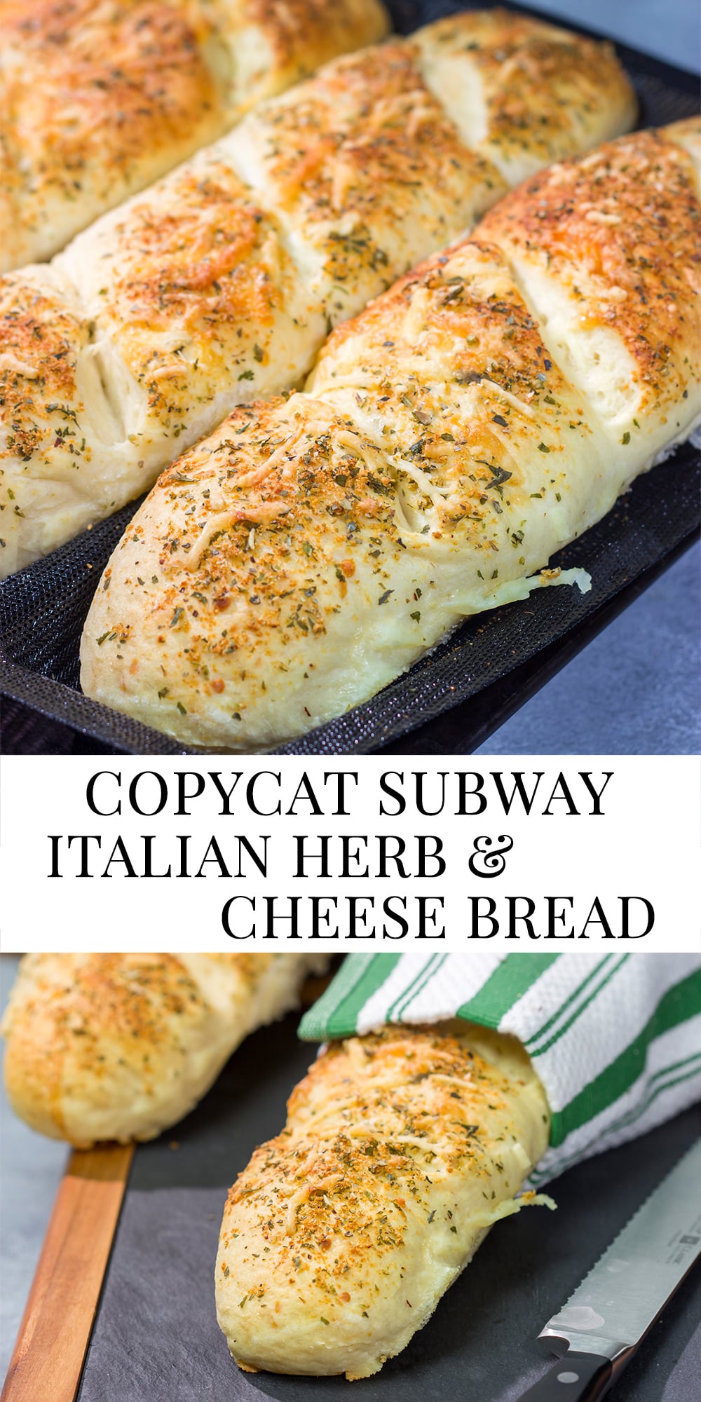 Say goodbye to boring sandwich bread! This Copycat Subway Italian Herb & Cheese Bread is soft, tender and packed with flavor. Bake up some loaves today!