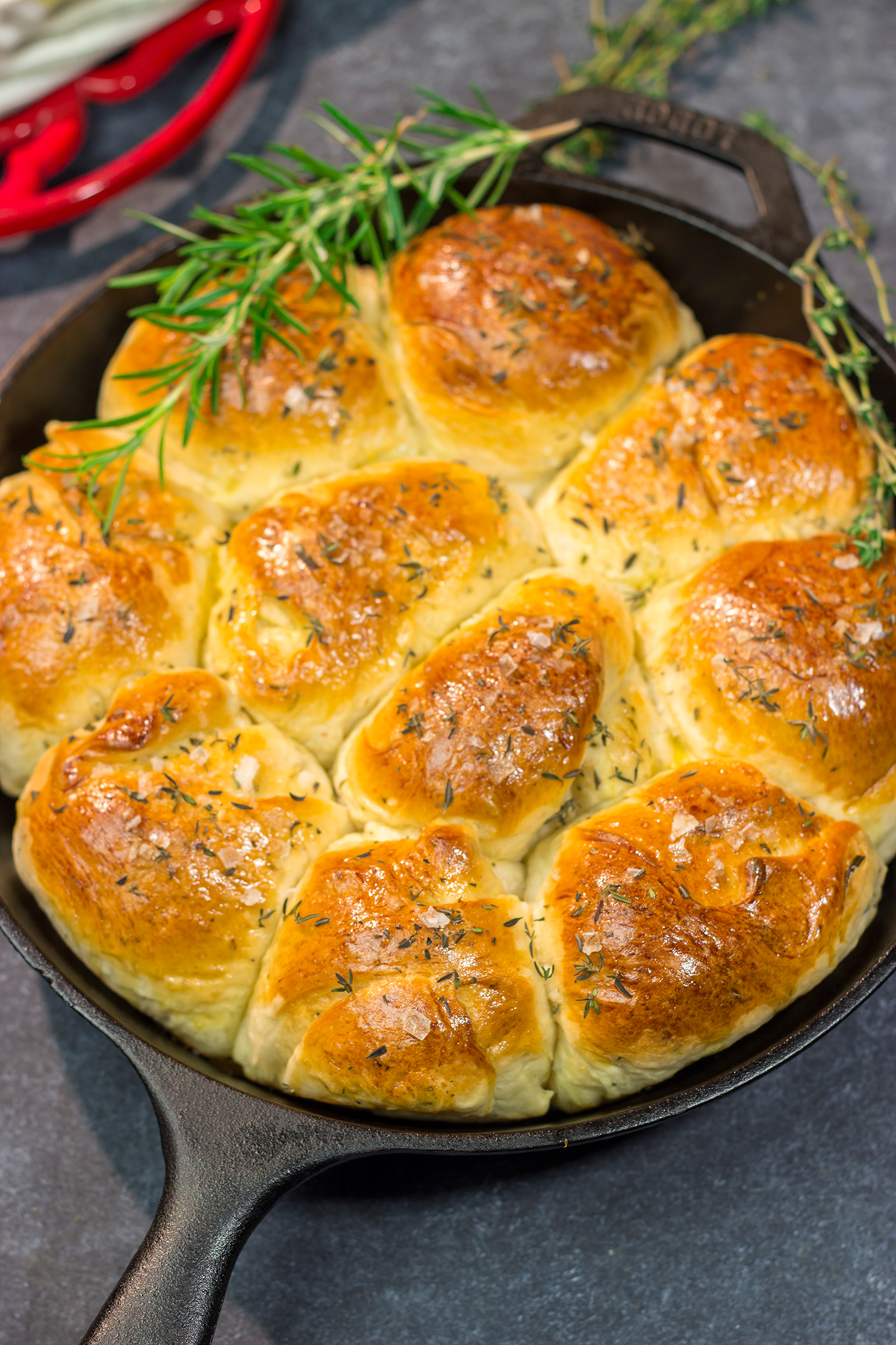 These Herbed Dinner Rolls are soft and tender, and they're packed with fresh herb flavor. Make a batch for dinner tonight!