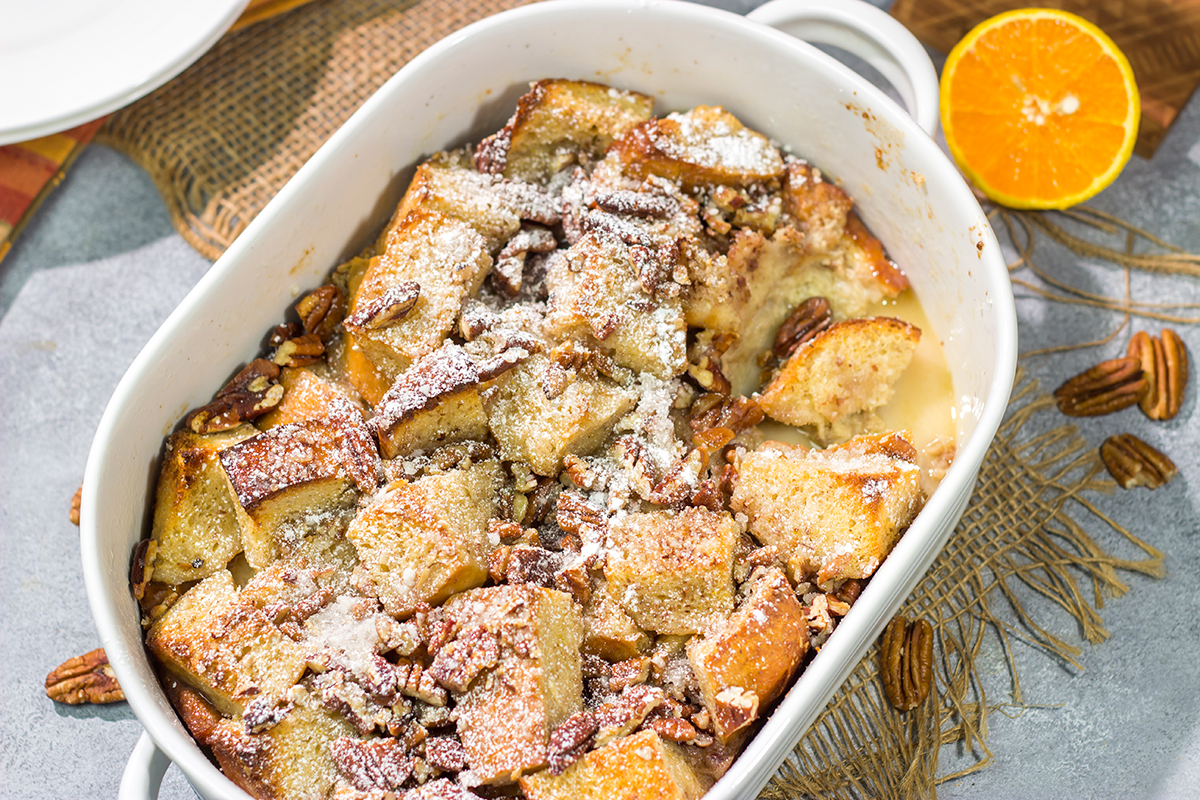This Bourbon Bread Pudding recipe is simple to make and impressive to serve. Plus, it's delicious!