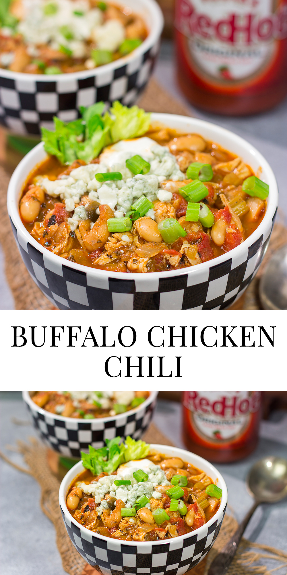 Combine two gameday favorites into one with this Buffalo Chicken Chili. This easy recipe is creamy, spicy...and absolutely delicious!