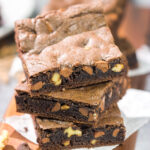 Need a quick and easy dessert recipe? These Cake Mix Brownies are ready in less than 30 minutes!