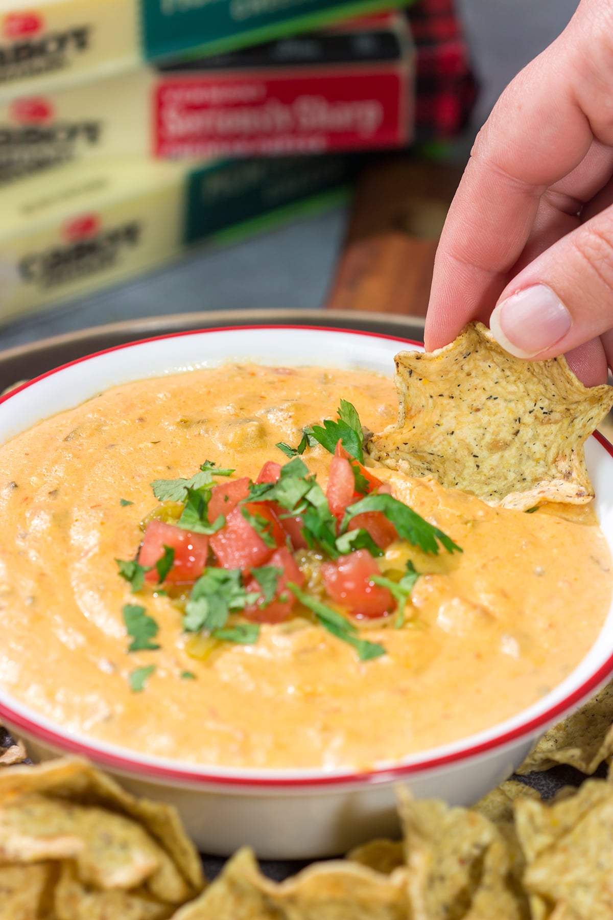 Whether it's a game night or a casual evening with friends, this Slow Cooker Queso is an easy and delicious appetizer that's sure to be a crowd favorite!