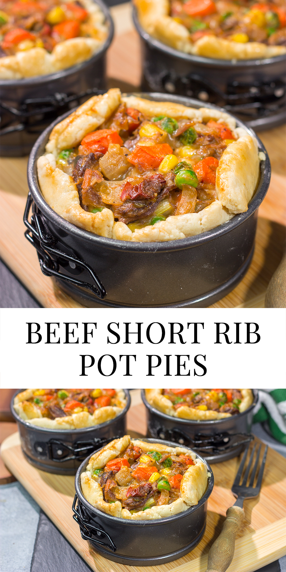 Two favorite cold weather comfort foods come together with this Beef Short Rib Pot Pie!