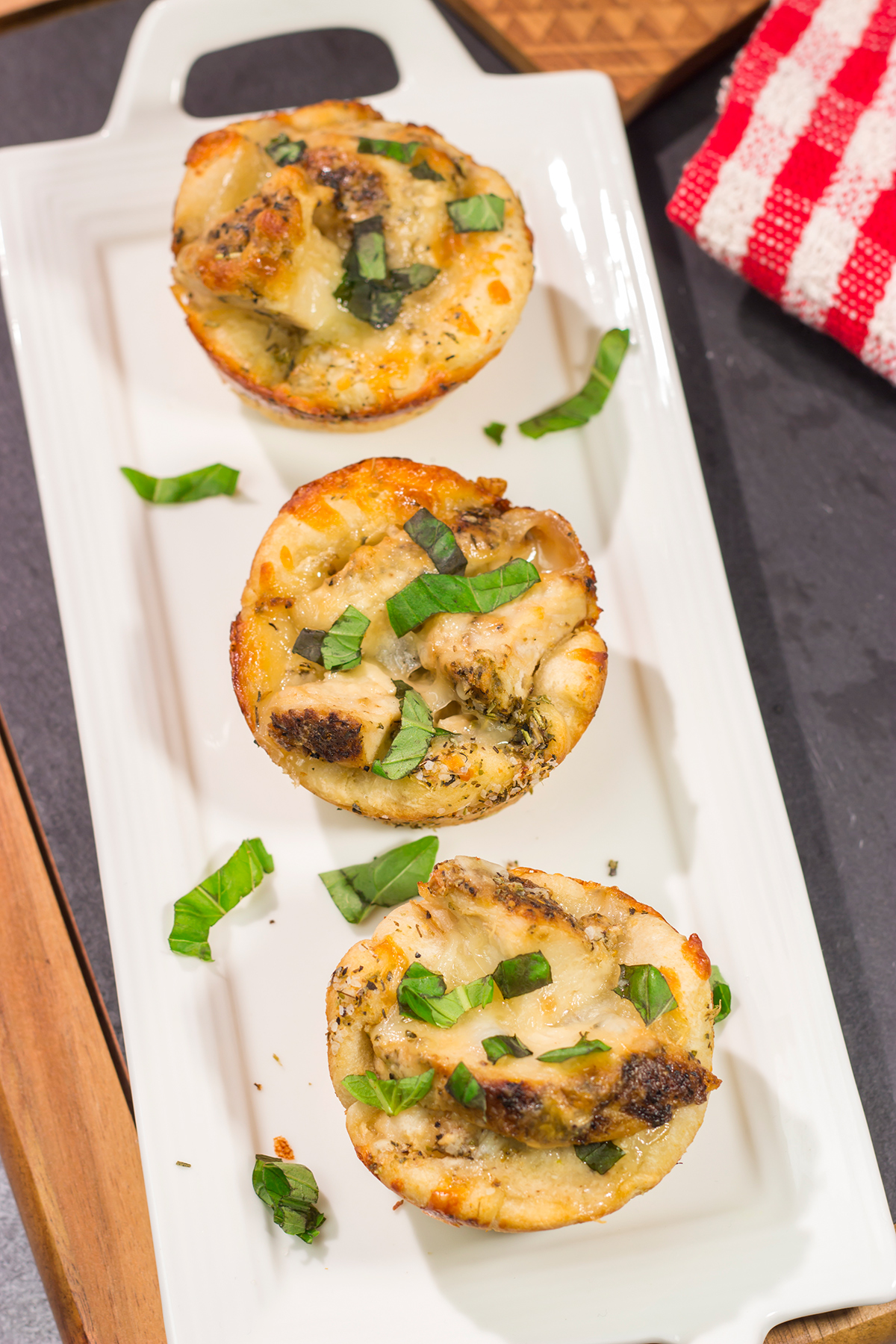 Turn a favorite pasta recipe into a gameday appetizer with these Chicken Alfredo Pizza Bowls. Plus, you get to eat the bowl!
