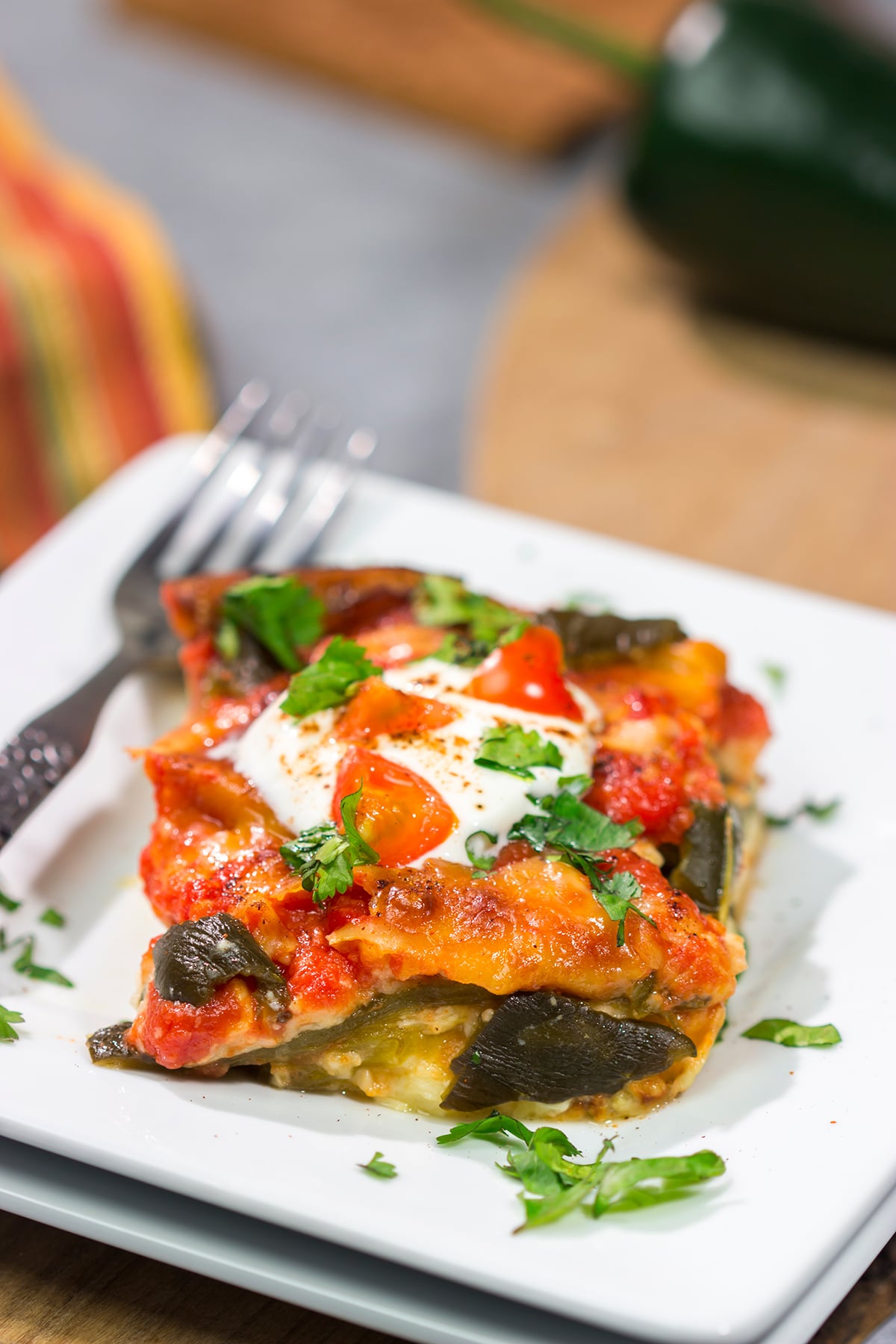 This Chile Relleno Casserole features all of the flavors of classic chile relleno...just in baked casserole form. It's a delicious way to mix up the dinner routine!