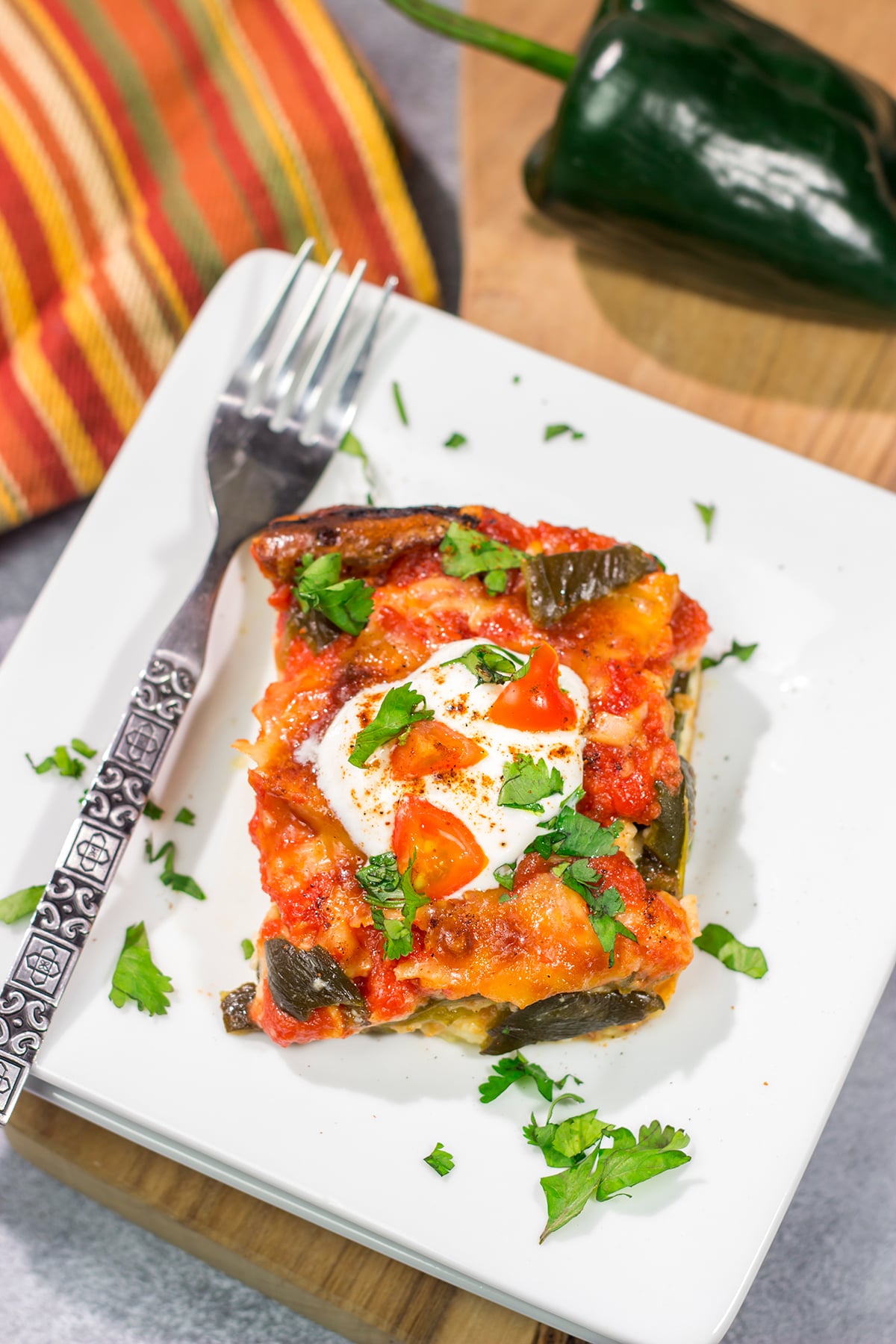 This Chile Relleno Casserole features all of the flavors of classic chile relleno...just in baked casserole form. It's a delicious way to mix up the dinner routine!