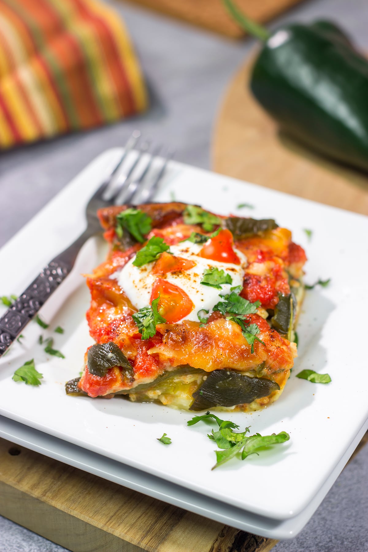 This Chile Relleno Casserole features all of the flavors of classic chile relleno...just in baked casserole form. It's a delicious way to mix up the dinner routine!
