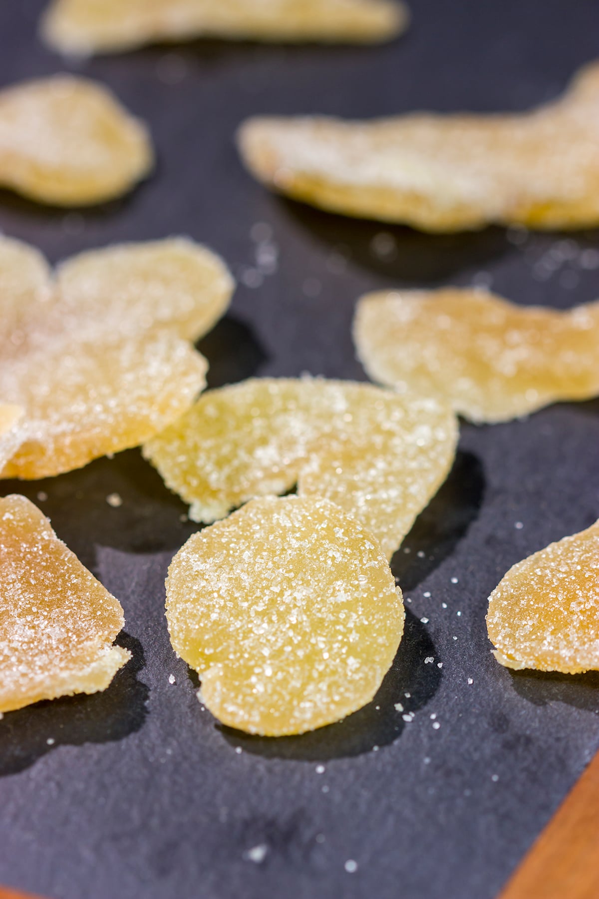 Pieces of crystallized ginger