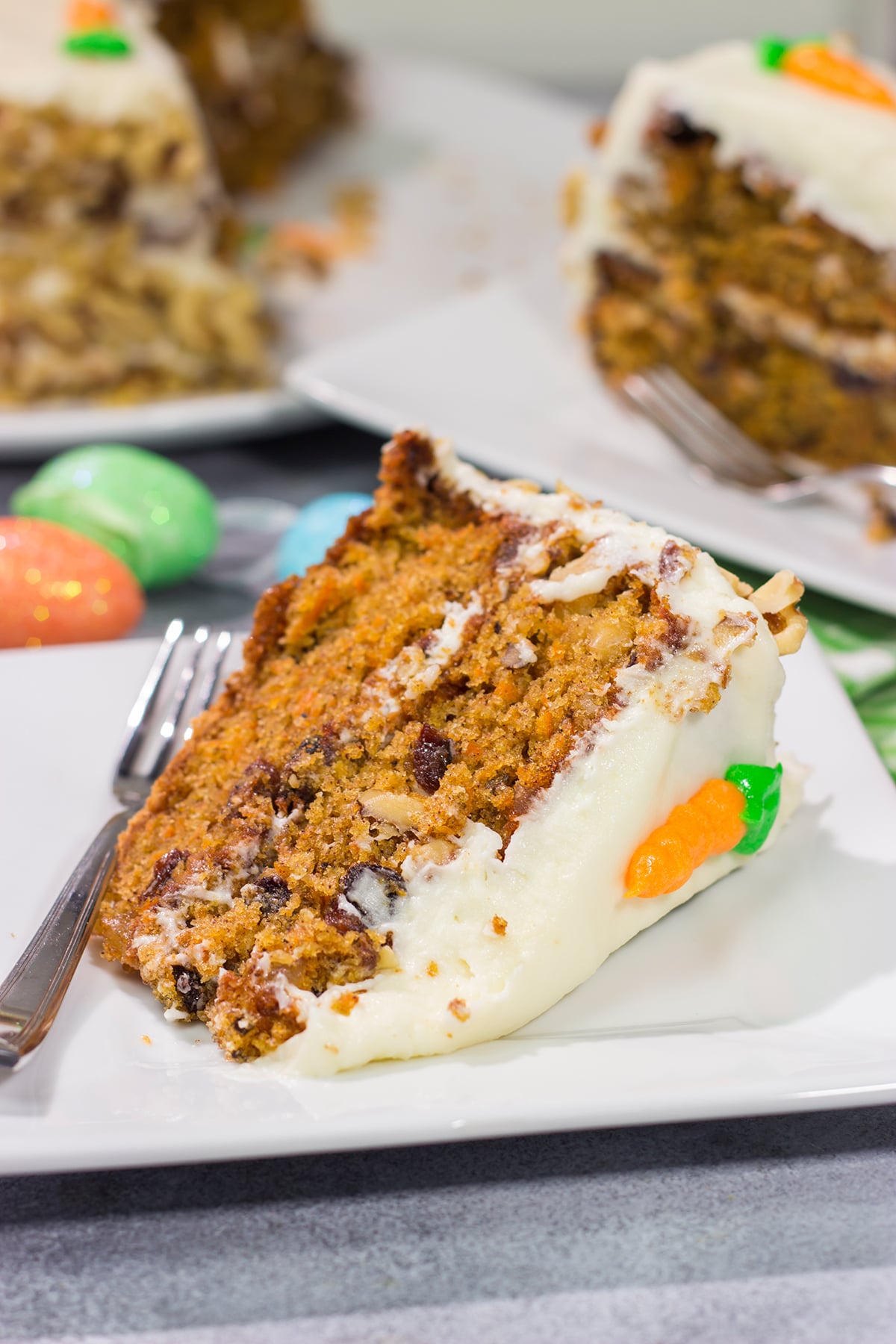Add a zing to a classic dessert with this Ginger Carrot Cake recipe. This cake includes crystallized ginger for extra ginger flavor - it's delicious!
