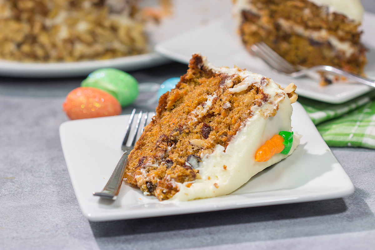 Add a zing to a classic dessert with this Ginger Carrot Cake recipe. This cake includes crystallized ginger for extra ginger flavor - it's delicious!