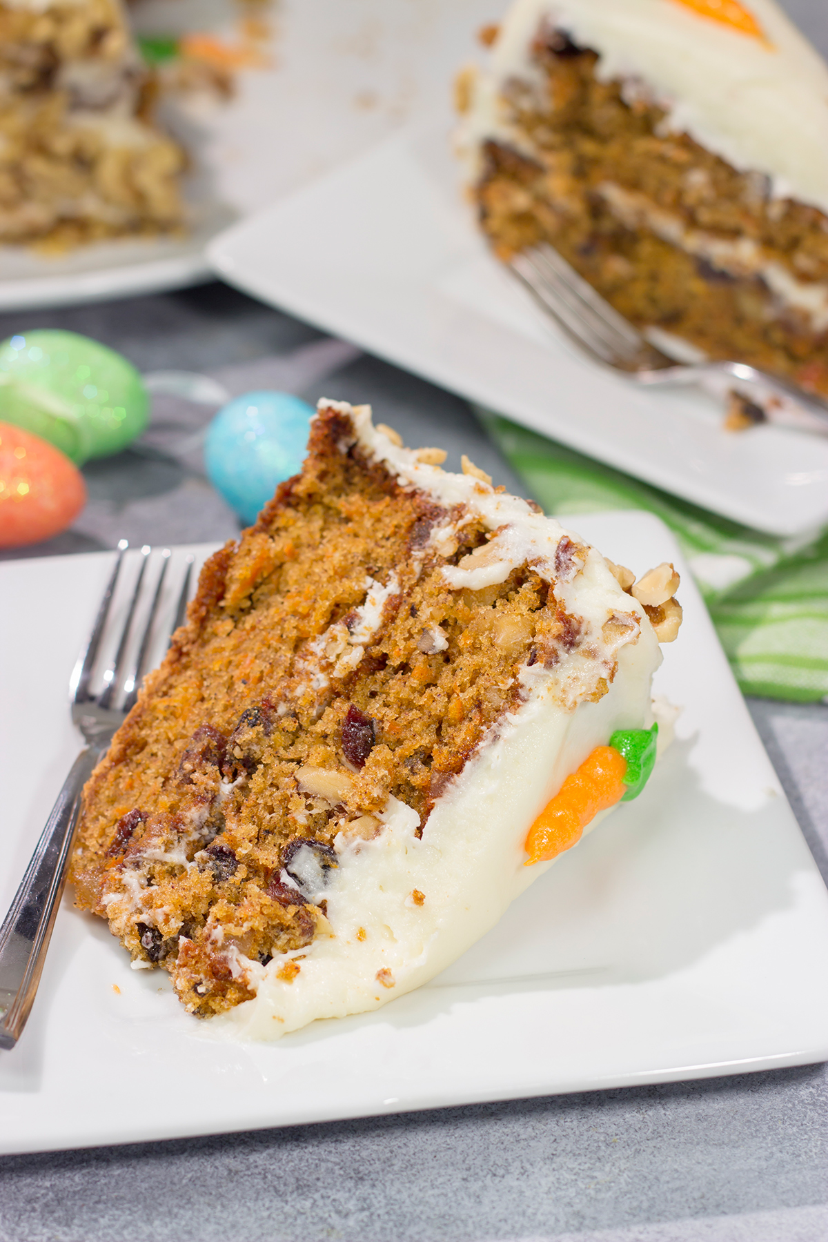 Add a zing to a classic dessert with this Ginger Carrot Cake recipe. This cake includes crystallized ginger for extra ginger flavor - it's delicious!
