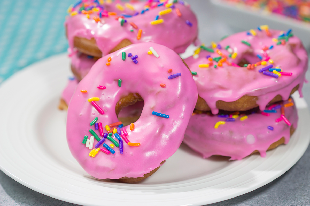 Fan of The Simpsons? Then whip up a batch of these Homer Simpson Donuts! These pink glazed doughnuts are fun...and delicious. D'oh!