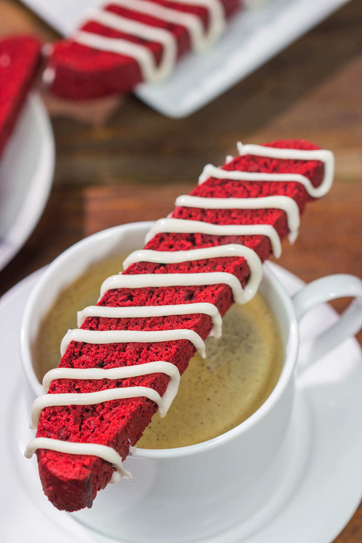 Give coffee time a festive makeover with a batch of these Red Velvet Biscotti!