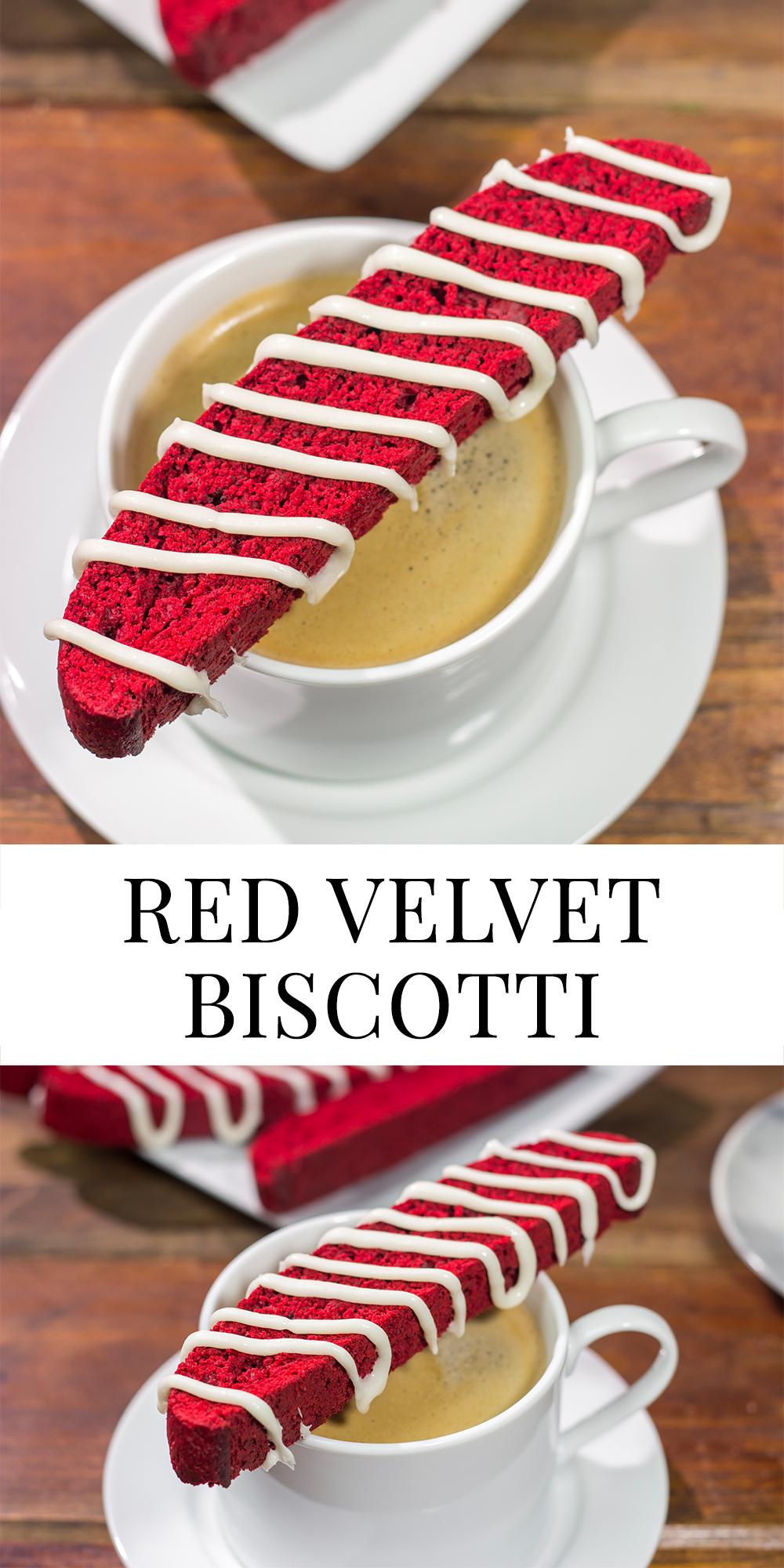 Give coffee time a festive makeover with a batch of these Red Velvet Biscotti!