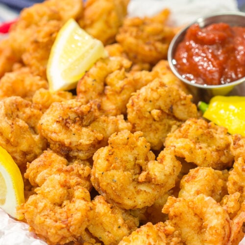 Named after a tiny fishing town on the Carolina coast, Calabash Shrimp feature a light and crispy coating. It's perhaps the best fried shrimp you'll ever eat!