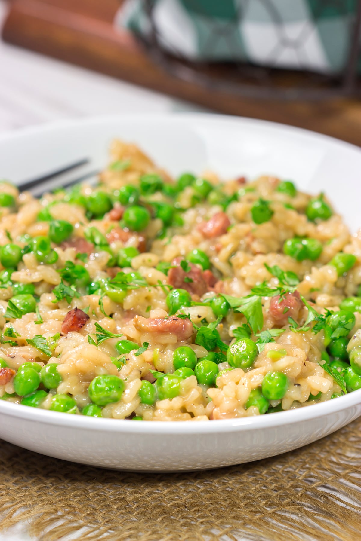 Traditionally made with fresh spring peas, Risi e Bisi is Italian comfort food at its best. This dish is creamy, flavorful and always a favorite in our house!