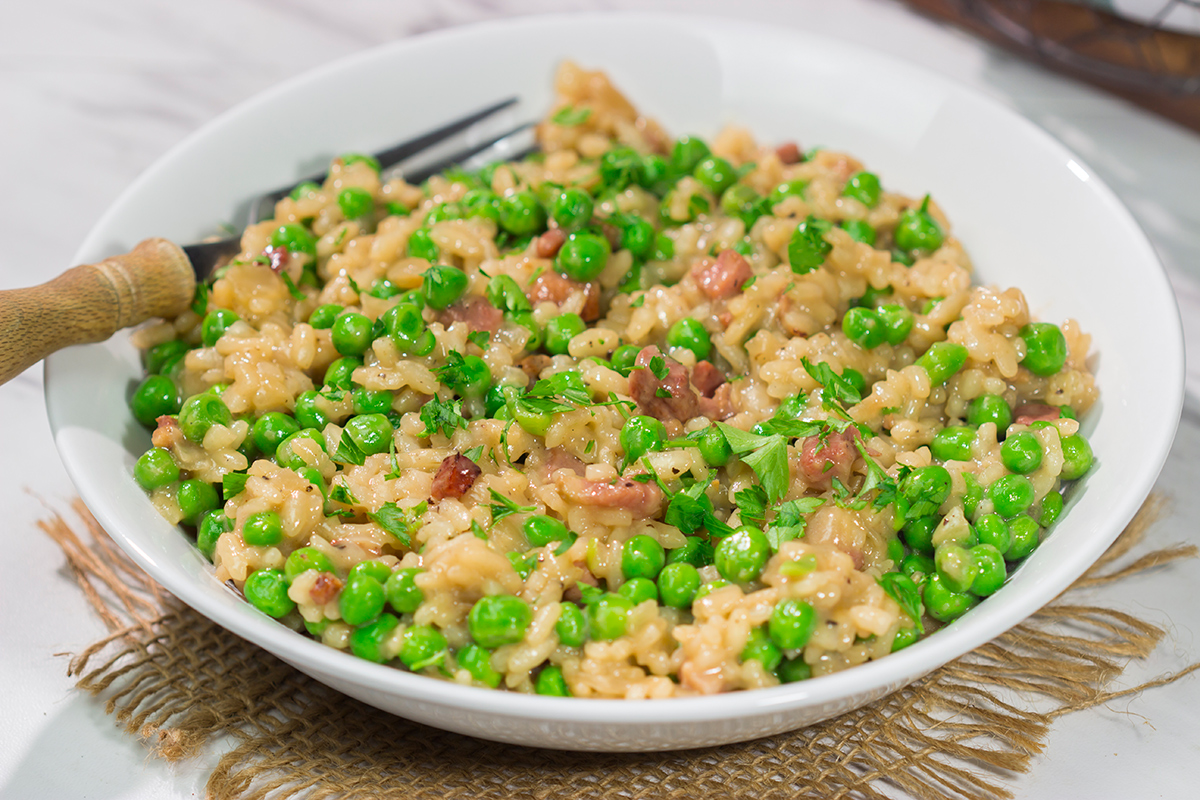 Traditionally made with fresh spring peas, Risi e Bisi is Italian comfort food at its best. This dish is creamy, flavorful and always a favorite in our house!