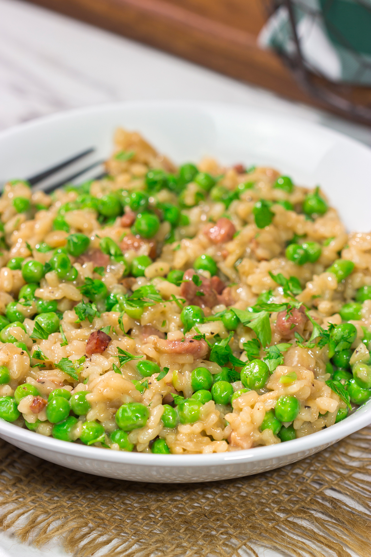 Traditionally made with fresh spring peas, Risi e Bisi is Italian comfort food at its best. This dish is creamy, flavorful and always a favorite in our house!