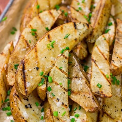 Put a salt and vinegar spin on grilled potato wedges with this Grilled Salt and Vinegar Potatoes recipe. This is a delicious side dish for summer grilling!