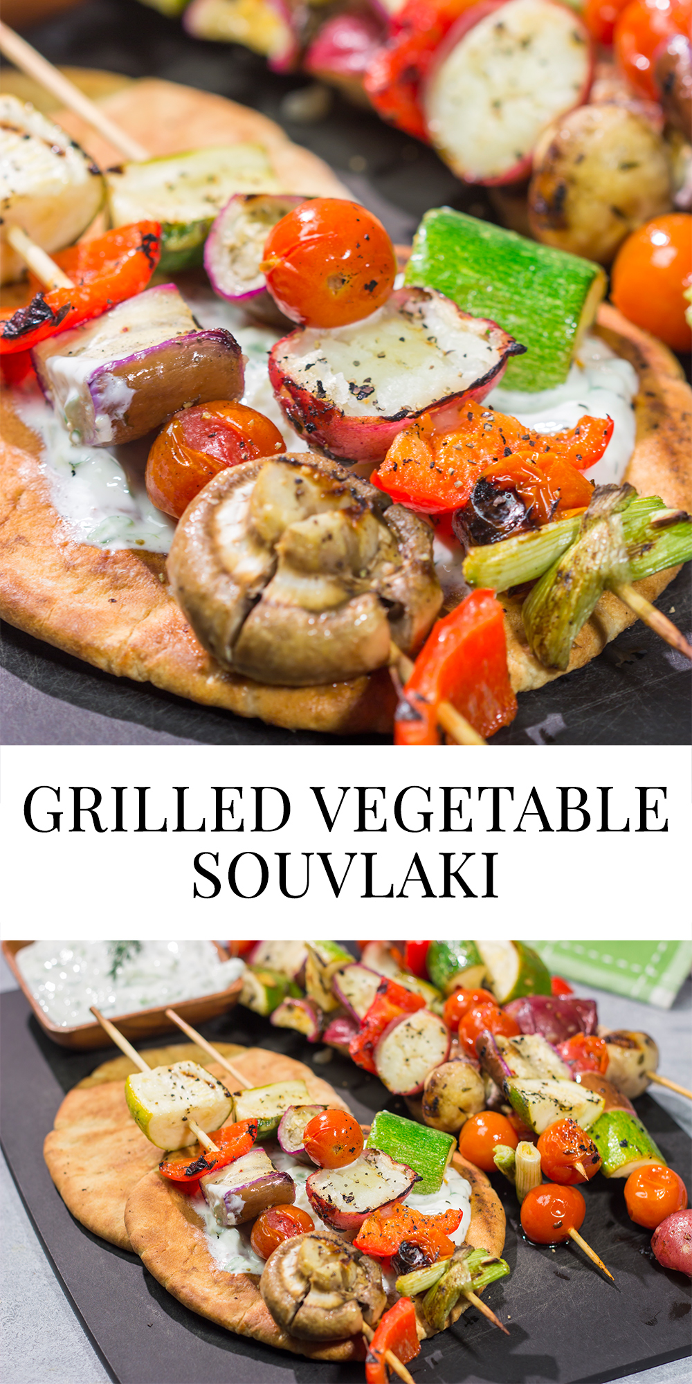 Take advantage of fresh summer produce with this Grilled Vegetable Souvlaki recipe. Serve with grilled pita and homemade tzatziki sauce for an extra boost of flavor!