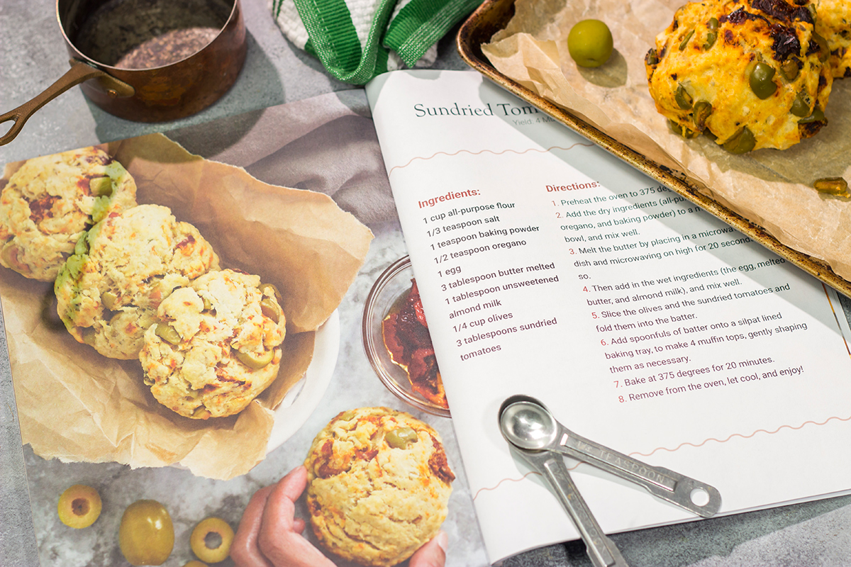 Put a savory spin on an old favorite! These Sundried Tomato and Olive Muffin Tops are packed with flavor. They're great next to a salad or a bowl of soup!