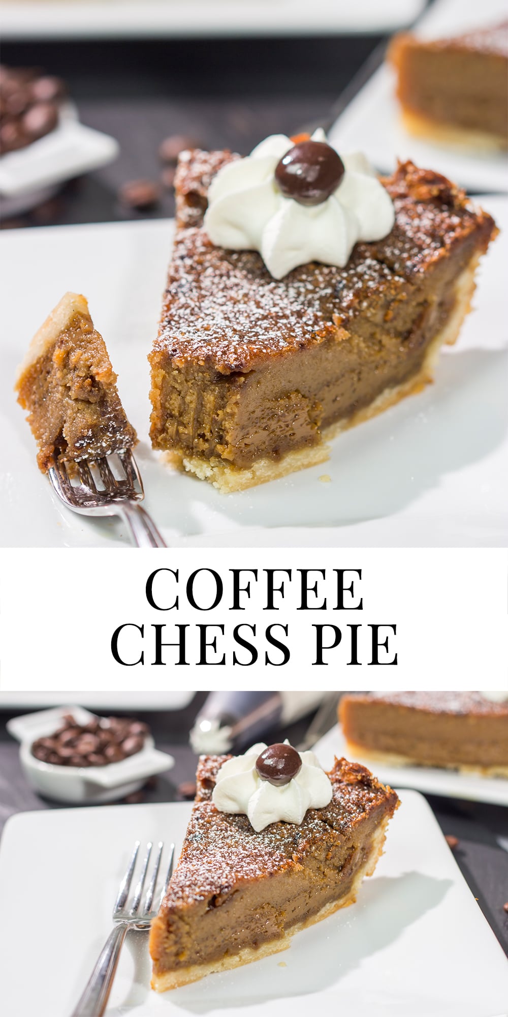 Love the flavor of coffee? Then this dessert is calling your name! This Coffee Chess Pie features a creamy coffee custard in a flaky pie shell. Grab a fork and dig in!