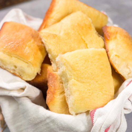 Parker House Rolls are soft, buttery and absolutely delicious! A warm basket of these rolls is perfect for any dinner or holiday gathering.
