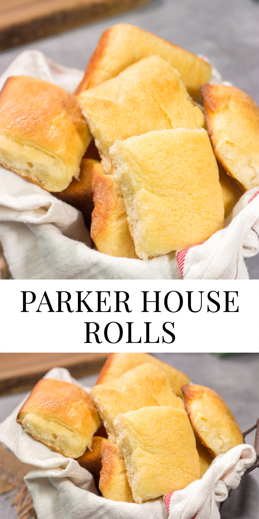 Parker House Rolls are soft, buttery and absolutely delicious! A warm basket of these rolls is perfect for any dinner or holiday gathering.