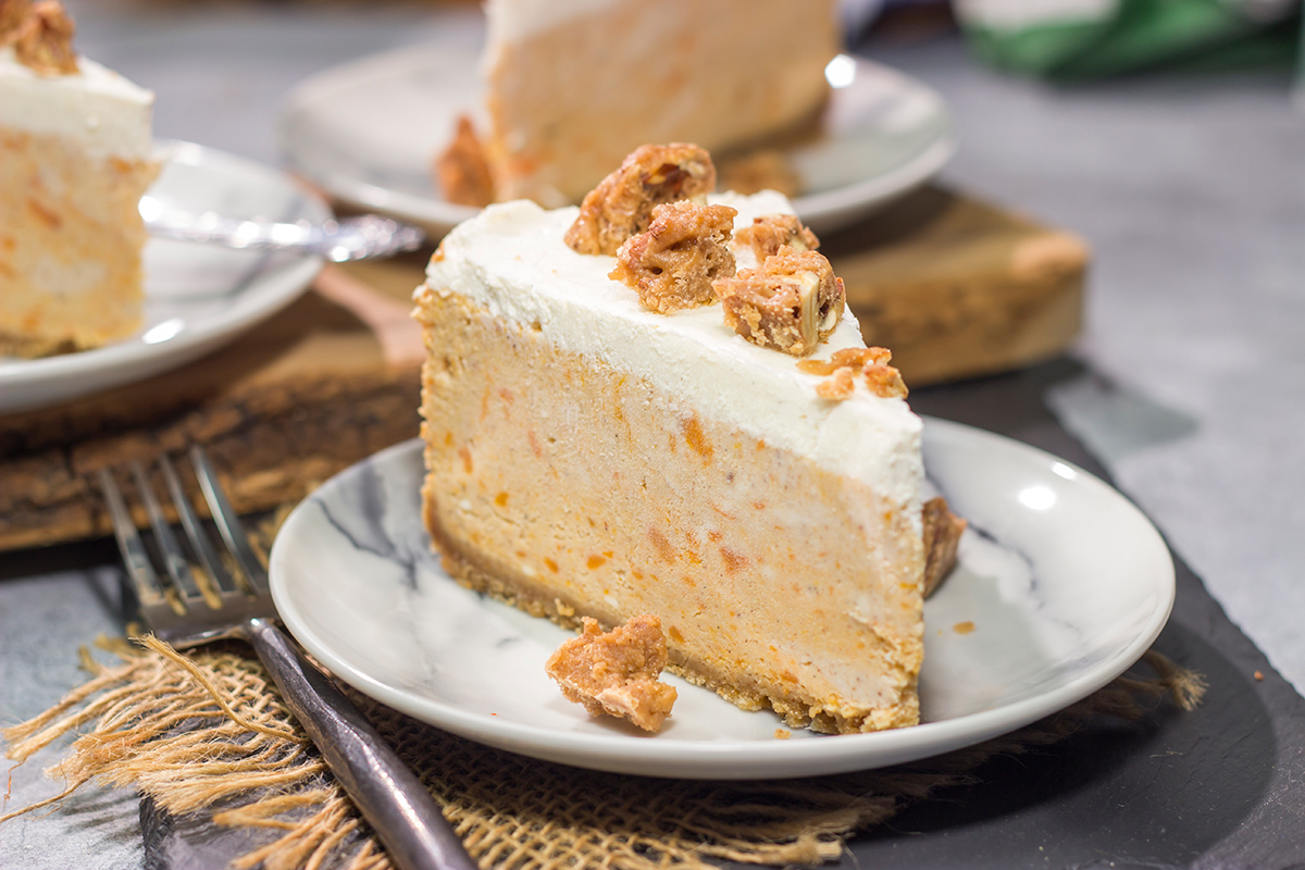 This Sweet Potato Cheesecake is a cross between a sweet potato pie and a cheesecake. It's a wonderful dessert for autumn gatherings with friends and family!
