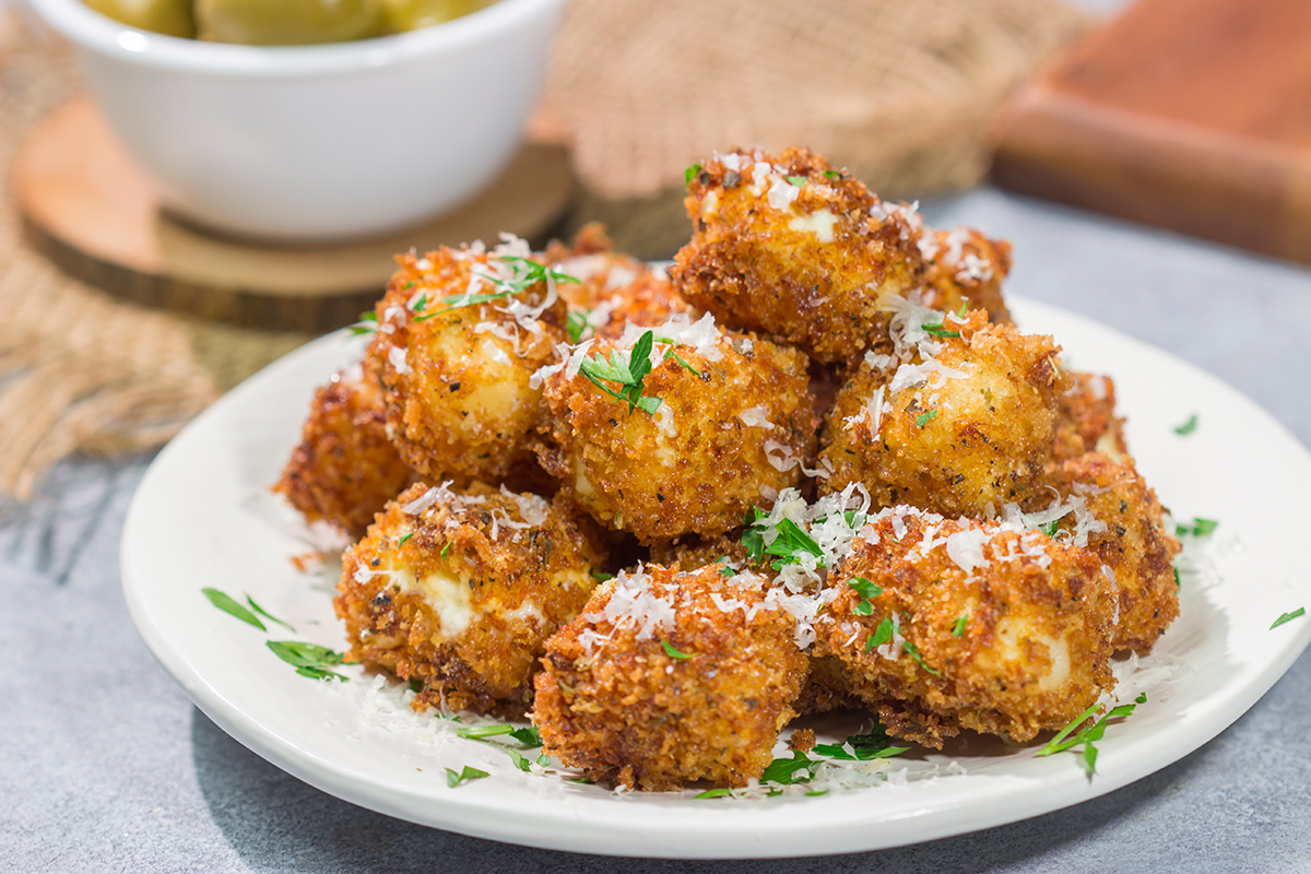 This Toasted Feta is crispy on the outside and warm and creamy on the inside. It can be served as a party appetizer or on top of salads. Enjoy!