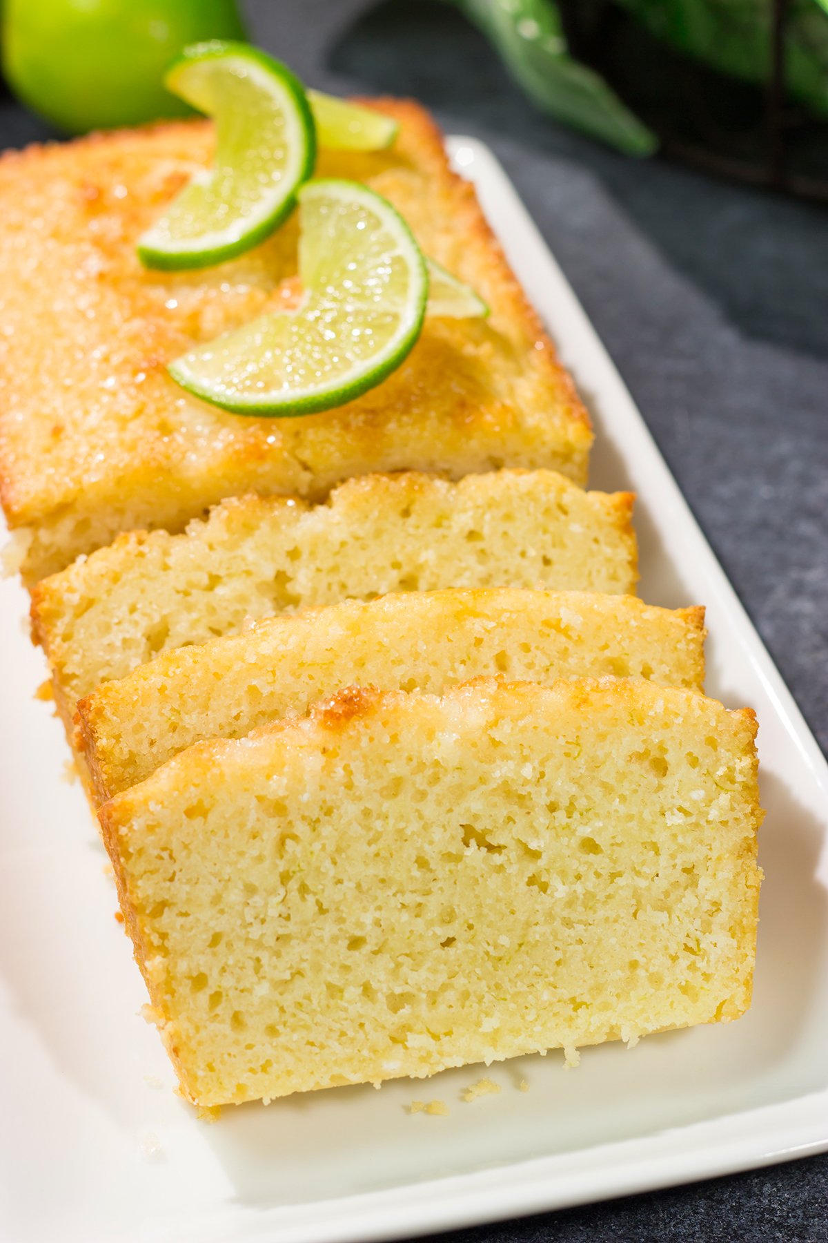Featuring a bright citrus flavor, a slice of this Buttermilk Lime Quick Bread makes for a great mid-morning snack or a tasty late night dessert. You choose!