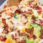 Featuring tender tortellini pasta mixed with a creamy sauce, this Cheesy Tortellini Casserole is the ultimate comfort food recipe!