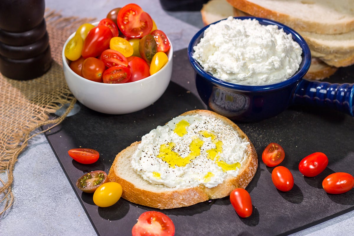 This Homemade Ricotta recipe is rich, creamy and absolutely delicious! (And it's much easier to make at home that you might think.)