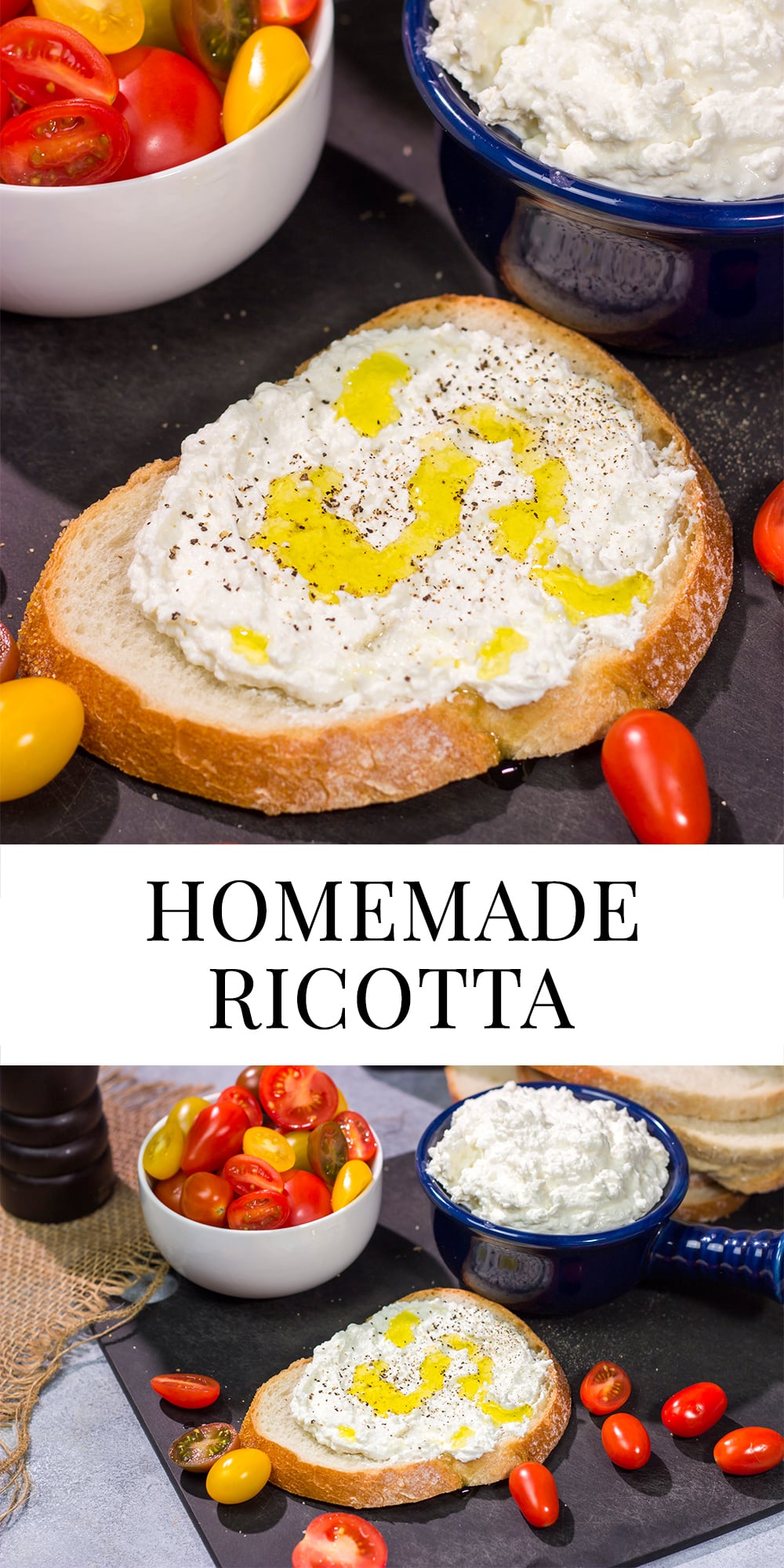 This Homemade Ricotta recipe is rich, creamy and absolutely delicious! (And it's much easier to make at home that you might think.)