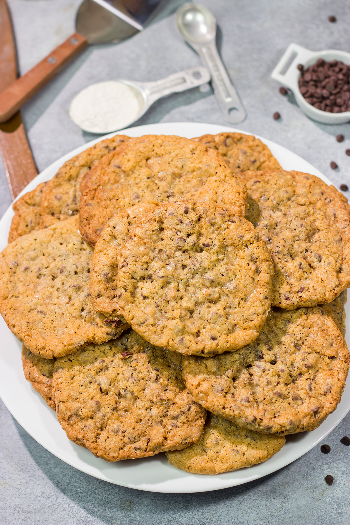 These irresistible Toffee Chocolate Chip Cookies are packed with the flavors of sweet chocolate and buttery toffee. Good luck eating just one!