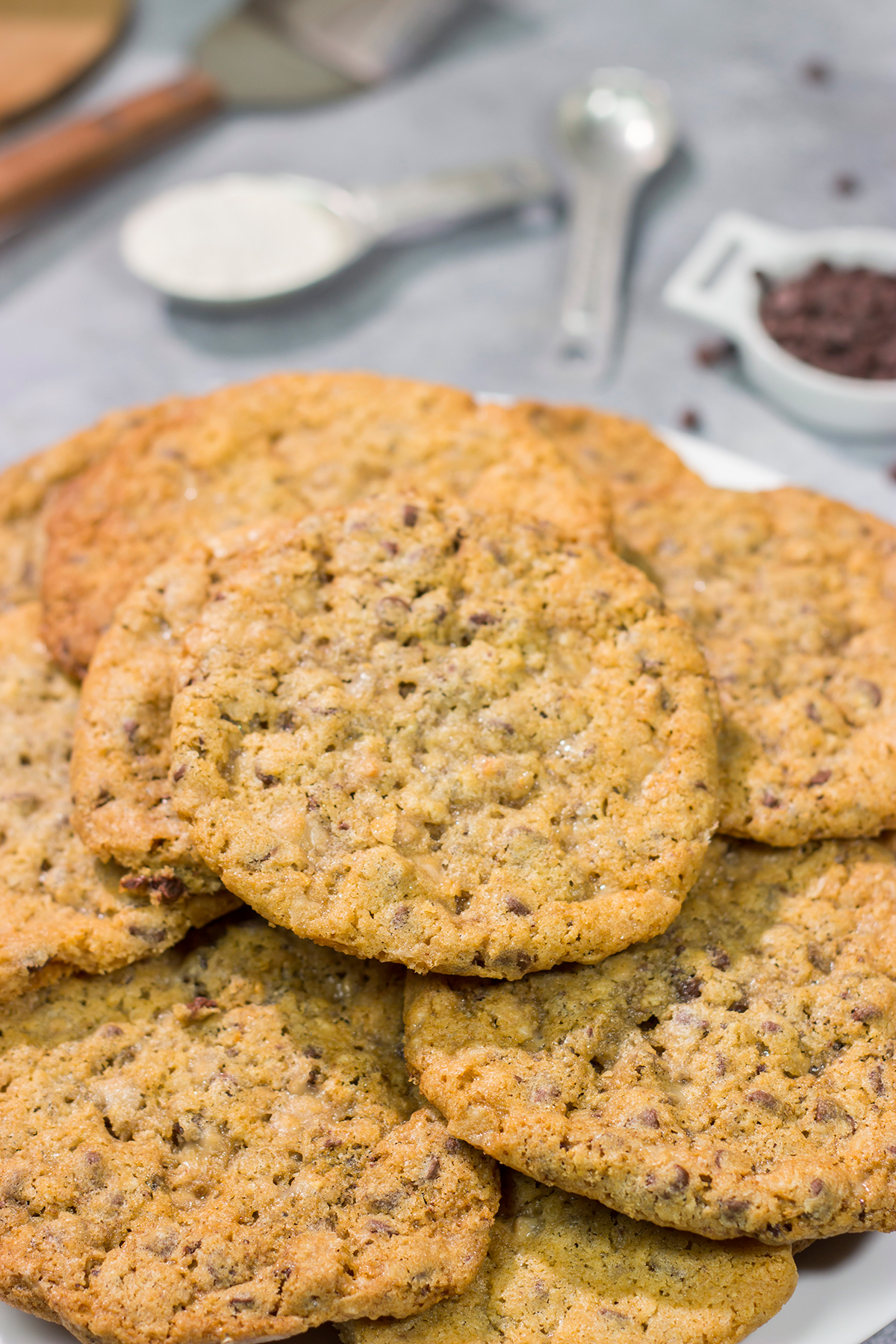 These irresistible Toffee Chocolate Chip Cookies are packed with the flavors of sweet chocolate and buttery toffee. Good luck eating just one!