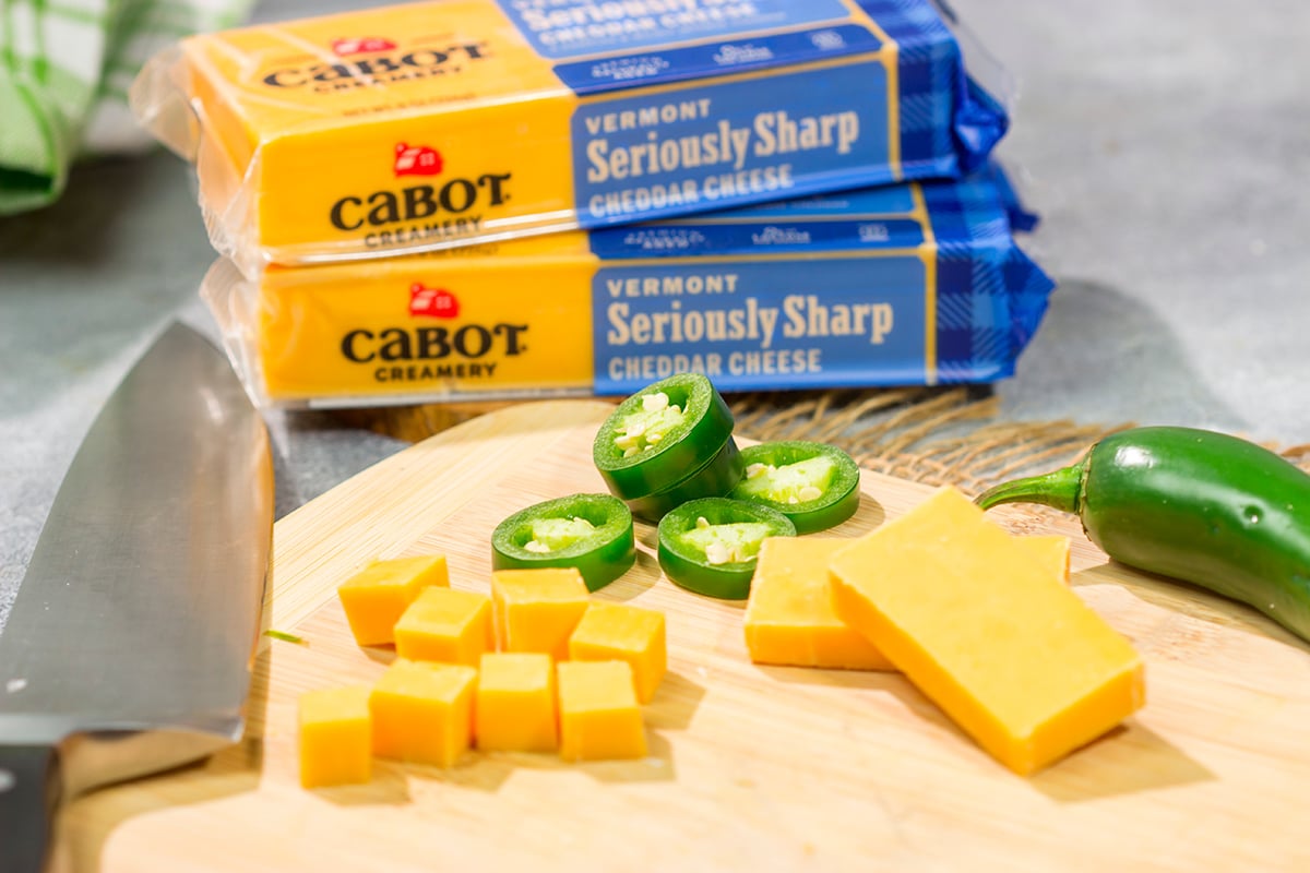 This Jalapeno Cheddar Focaccia features diced jalapenos and chunks of sharp cheddar cheese. It's fantastic next to soups and stews, or it can be sliced into sandwich bread. Grilled cheese sandwich, anyone??