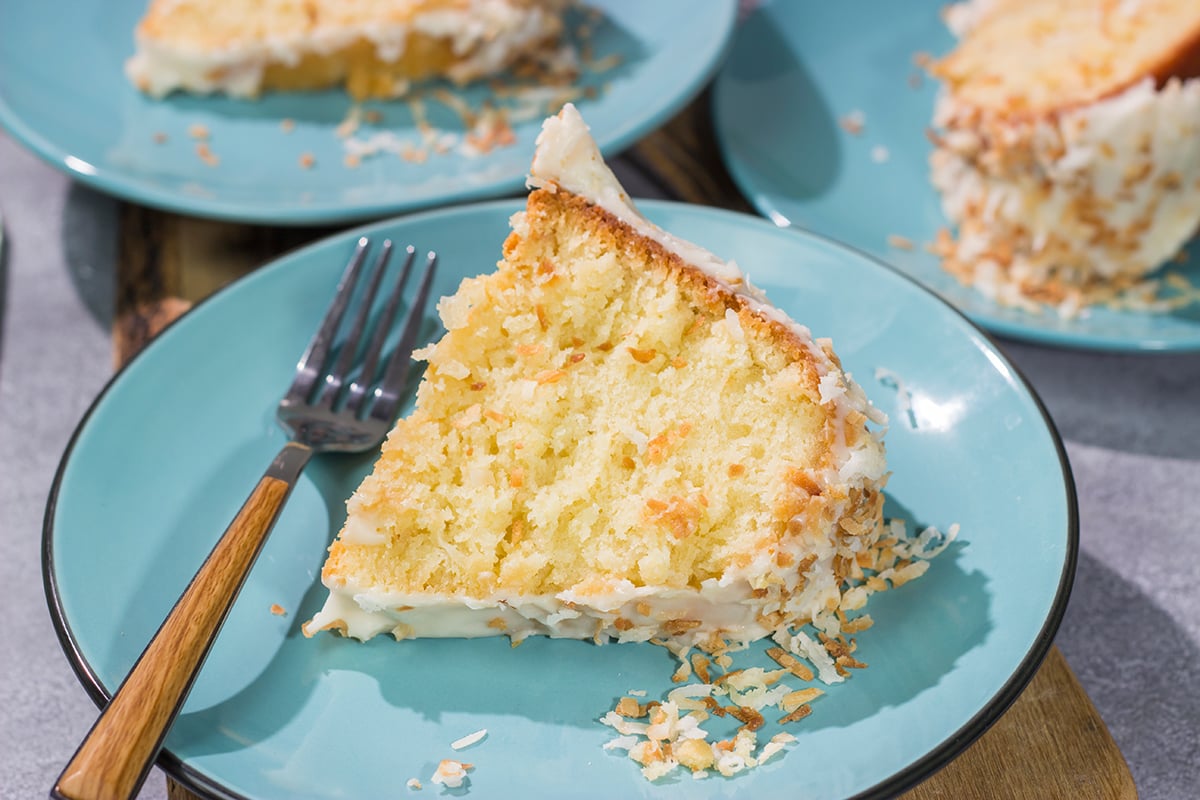 This Coconut Pound Cake is rich and buttery, and it includes a fun tropical twist thanks to the toasted coconut flakes. Grab a slice for dessert tonight!