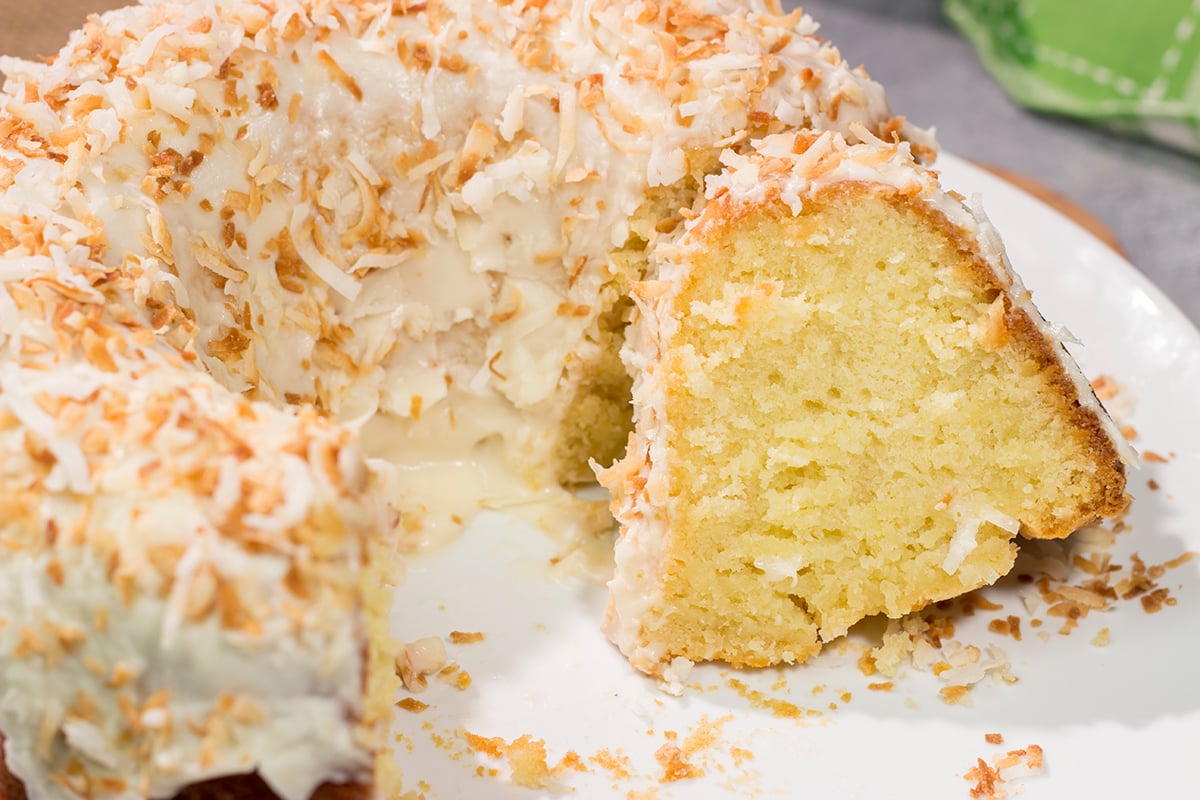 This Coconut Pound Cake is rich and buttery, and it includes a fun tropical twist thanks to the toasted coconut flakes. Grab a slice for dessert tonight!