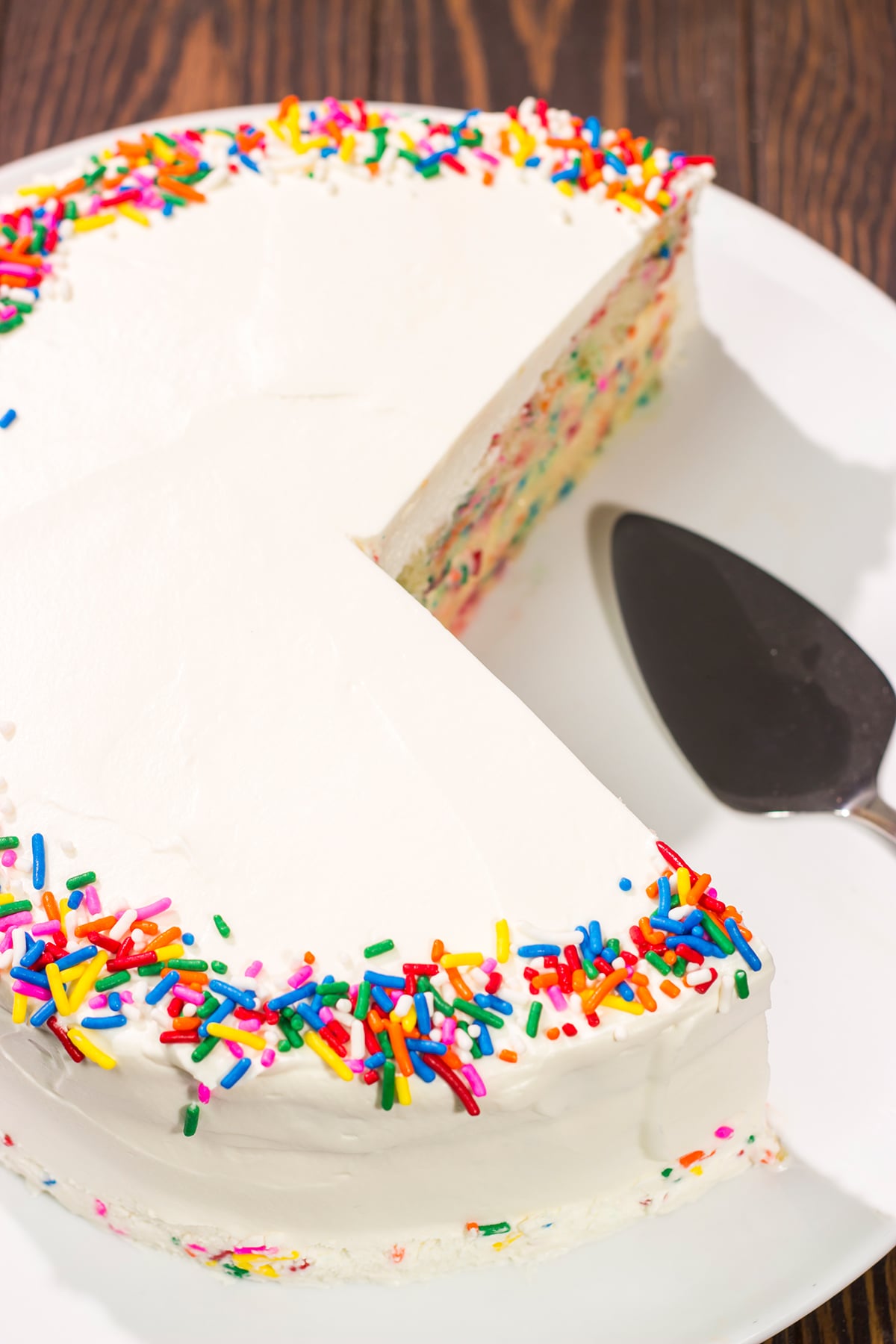 Why pick between cake and ice cream? A slice of Funfetti Ice Cream Cake is an instant party!