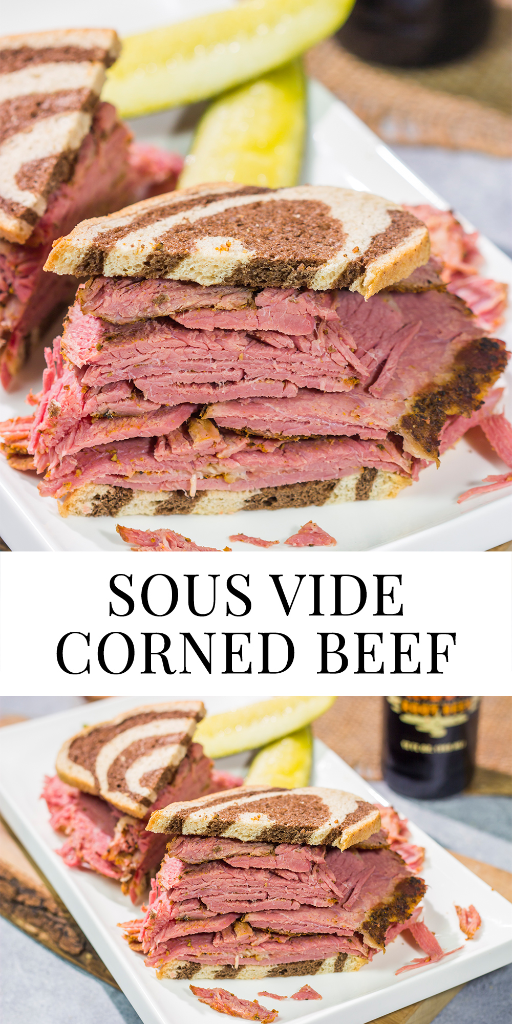Take slow cooking to a whole new level with this Sous Vide Corned Beef. This method leads to a tender, perfectly cooked corned beef...every time!