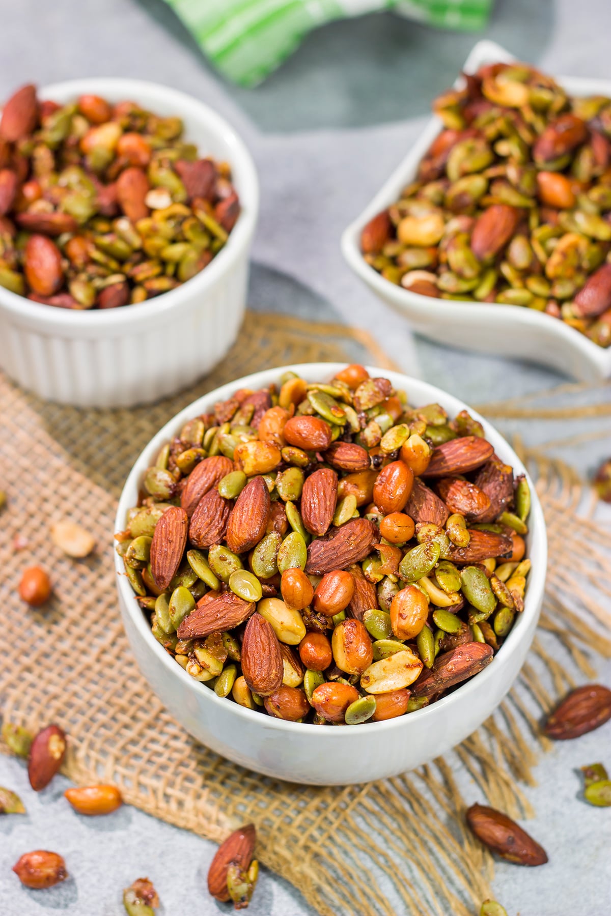 These Sweet and Spicy Grilled Nuts are an irresistible summer snack. They go really well with a cold beer on a hot summer afternoon!