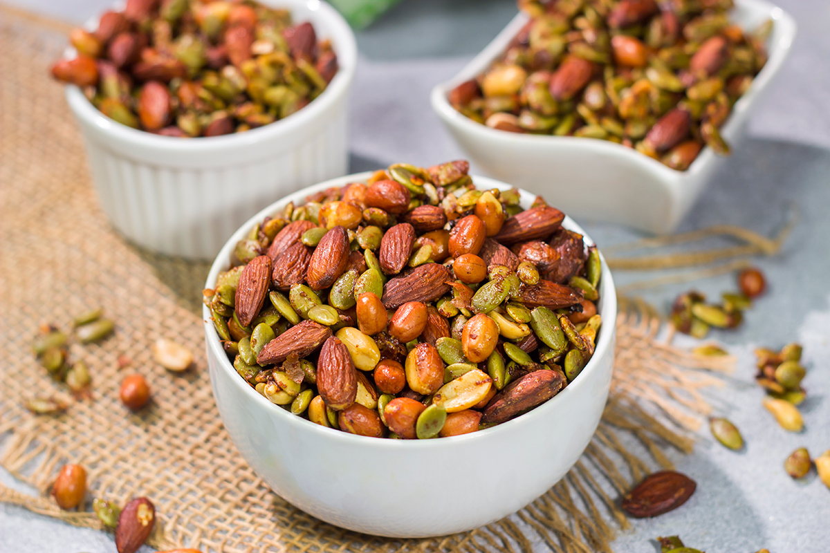 These Sweet and Spicy Grilled Nuts are an irresistible summer snack. They go really well with a cold beer on a hot summer afternoon!