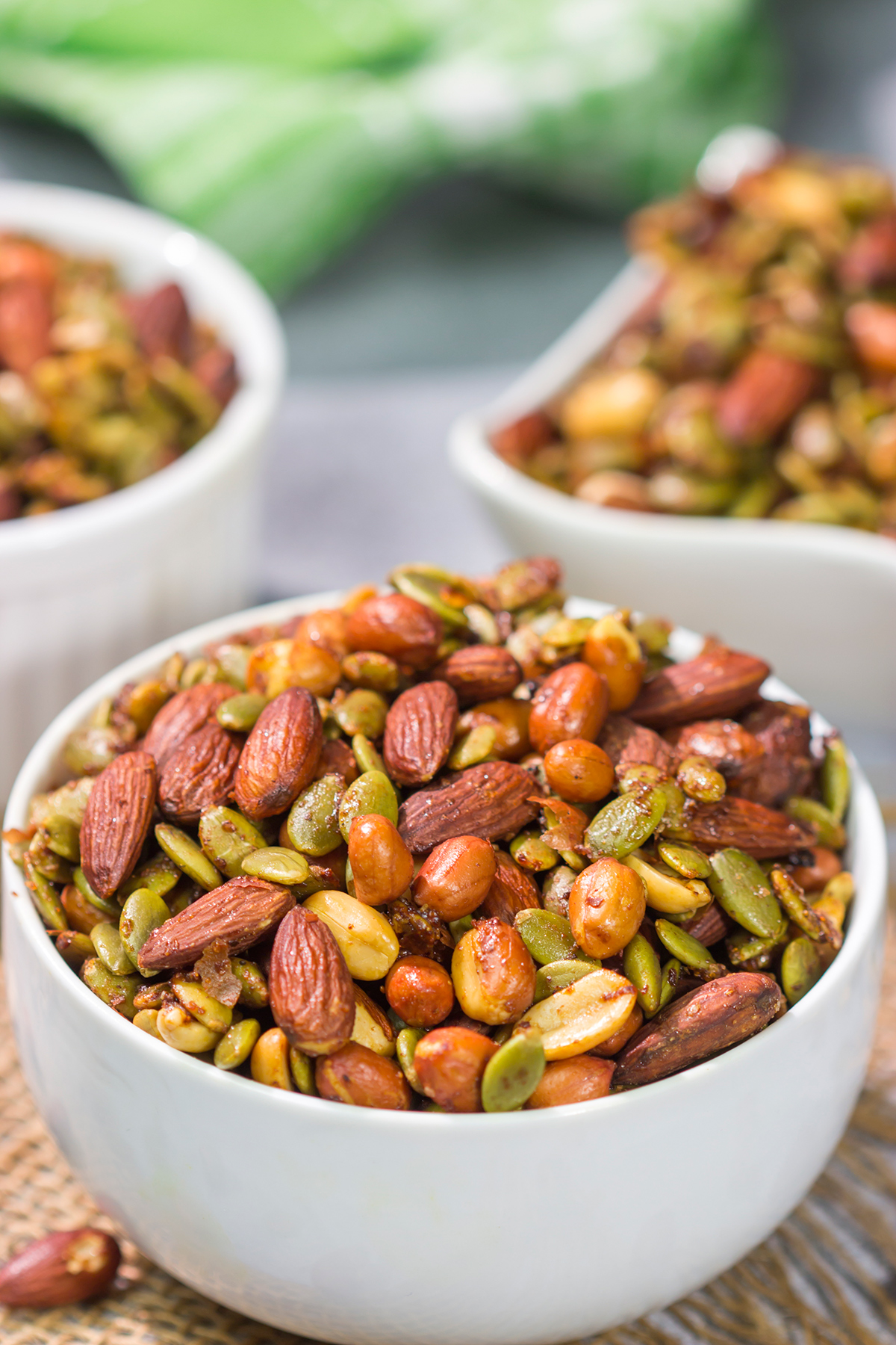 These Sweet and Spicy Grilled Nuts are an irresistible summer snack. They go really well with a cold beer on a hot summer afternoon!