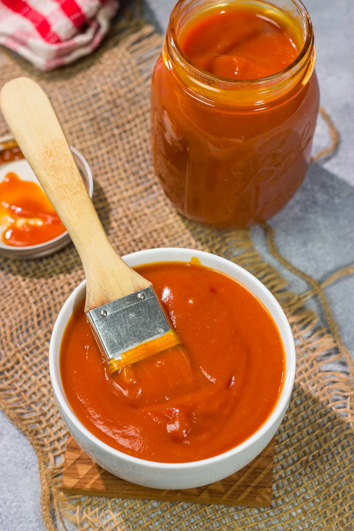 This Western NC BBQ Sauce is a tangy and full of flavor.  We love this sauce brushed on grilled chicken or drizzled over a pulled pork sandwich!