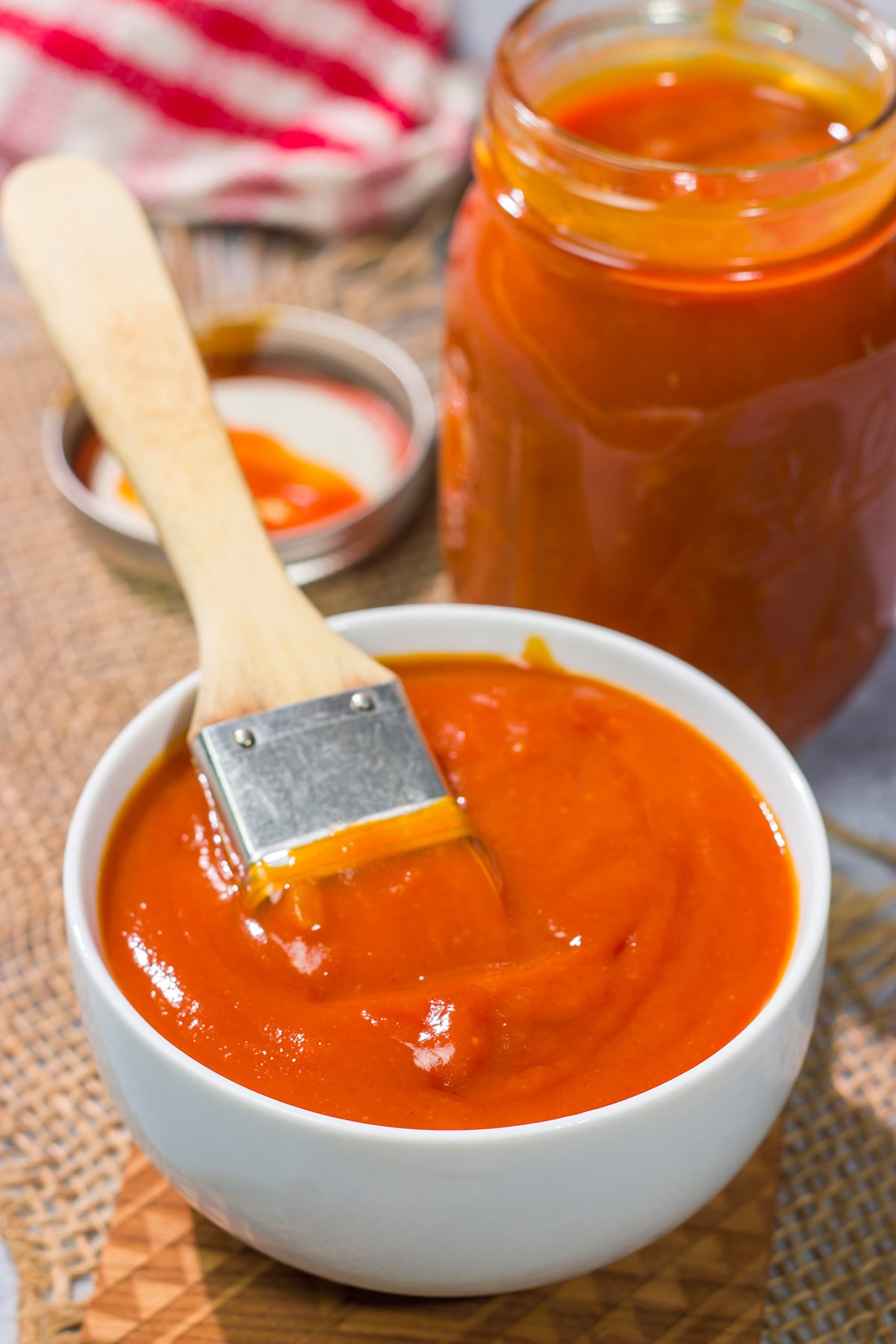 This Western NC BBQ Sauce is a tangy and full of flavor. We love this sauce brushed on grilled chicken or drizzled over a pulled pork sandwich!
